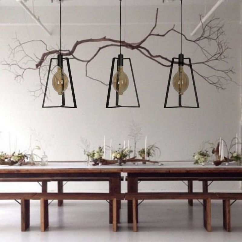 Ztahl Trevi 3-Lichts Hanglamp Mat Zwart - De Smid Verlichting