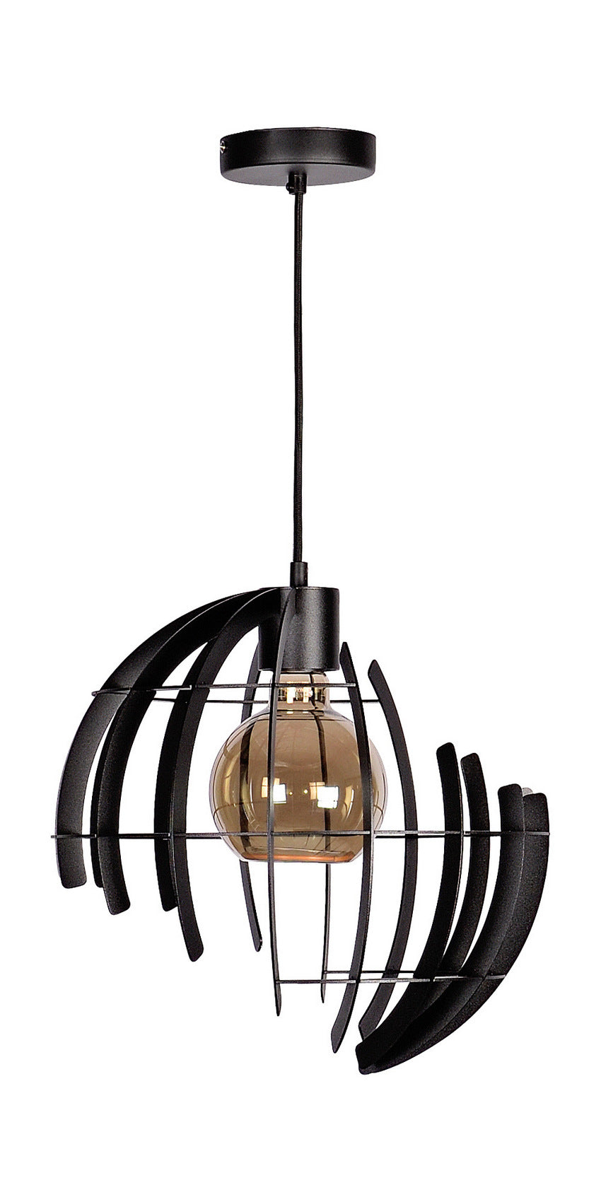 ZTaHL Hanglamp Terra Ø35cm 2402-9005 Zwart Ral structuur 9005 - De Smid Verlichting