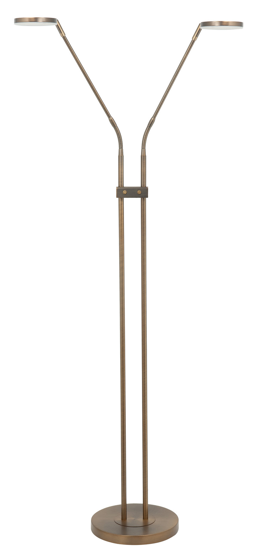 Palma LED 2-Lichts Vloerlamp Brons - De Smid Verlichting