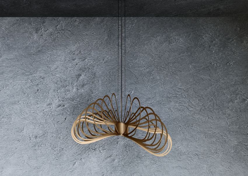 Ztahl Martani Ø85cm 5801-Platinum 1-Lichts Hanglamp - De Smid Verlichting