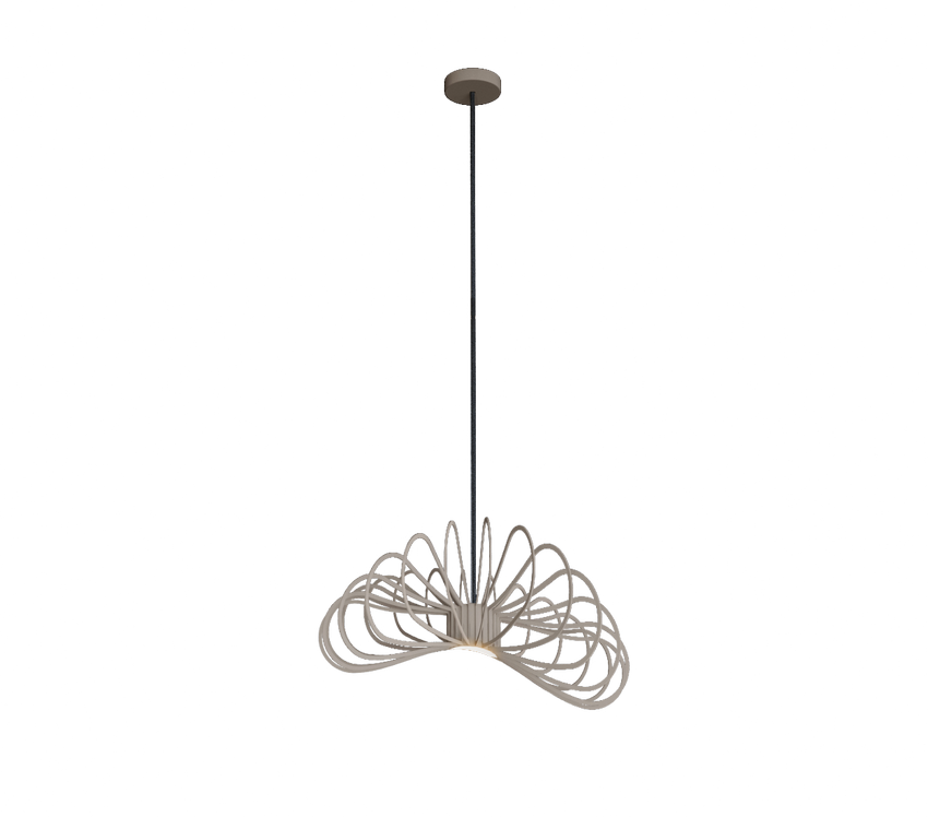 Ztahl Martani Ø50cm 5802-Quartz 1-Lichts Hanglamp - De Smid Verlichting