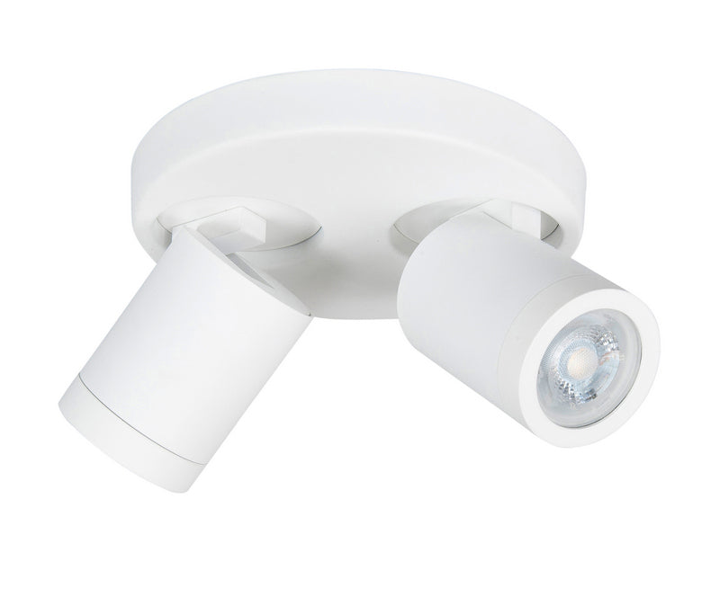 Oliver 2-Lichts Spot Rond IP44 Mat Wit - De Smid Verlichting