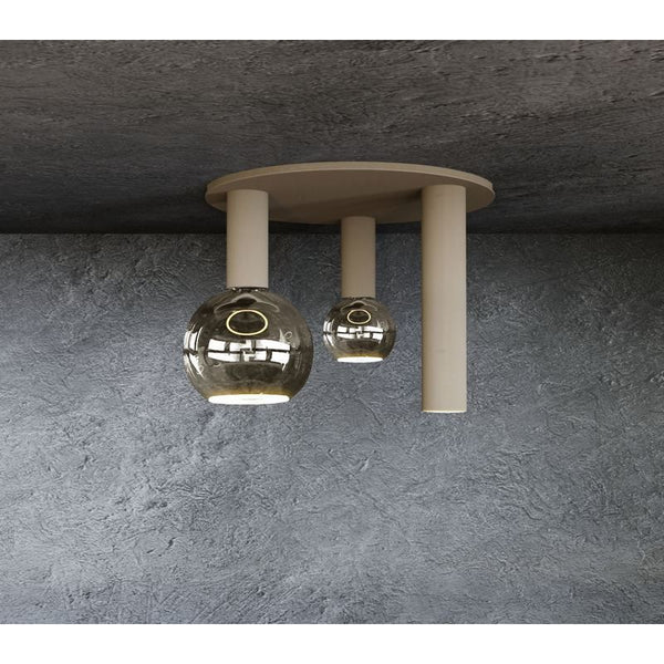 Ztahl Riva Plafondlamp Rond 3- Lichts 4365-9005 Mat Zwart - De Smid Verlichting