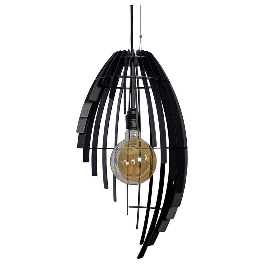 Ztahl Omegna Small 1-Lichts Hanglamp 7700-9005 Zwart - De Smid Verlichting