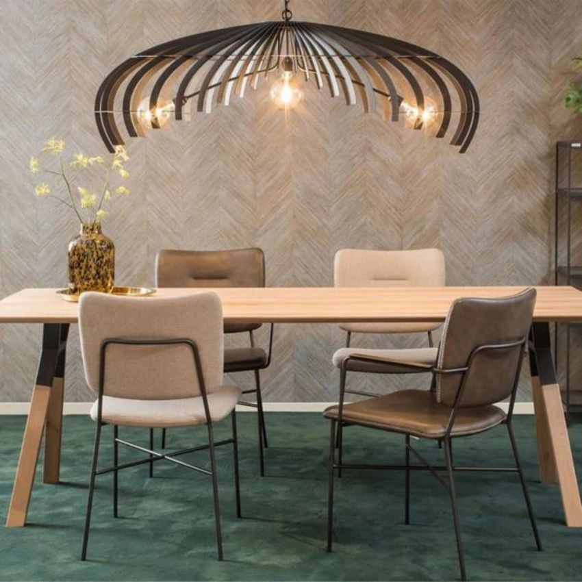 Ztahl Omegna Hanglamp Ovaal 140 x 55cm 7703-platinum - De Smid Verlichting