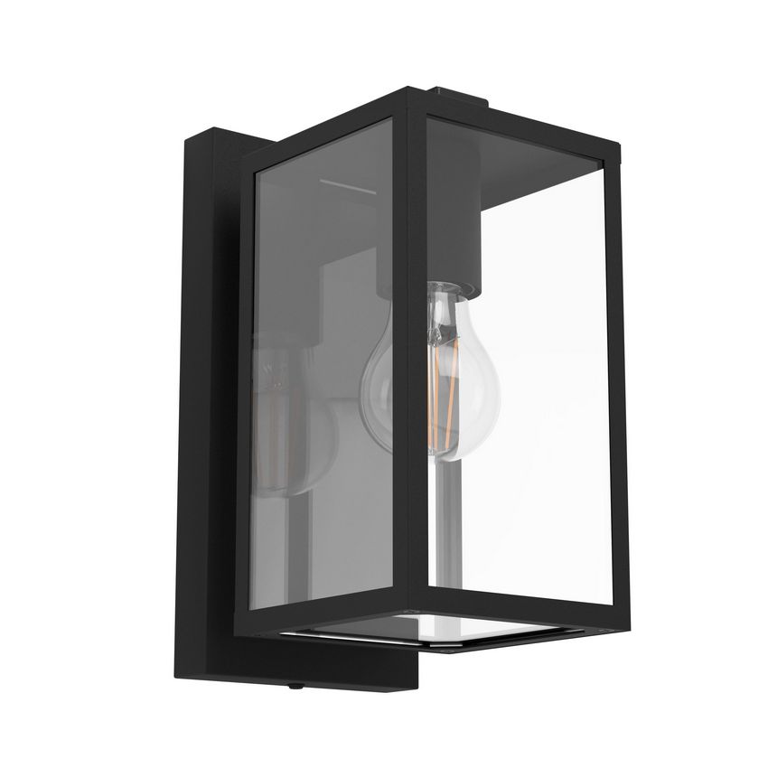 Decoratieve Buiten Wandlamp Zwart/glas - De Smid Verlichting