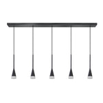 ETH Defender 5-Lichts Hanglamp Zwart 05-HL4367-30