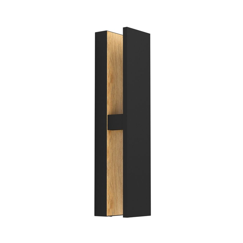 Costorio Outdoor Wandlamp Zwart/Hout - De Smid Verlichting