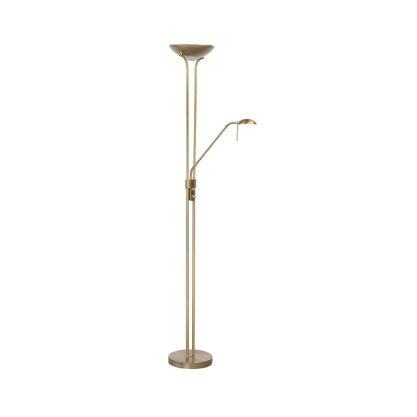 Luna led 2-Lichts Vloerlamp Brons - De Smid Verlichting