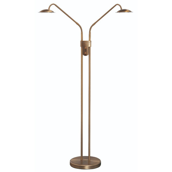 Highlight Jupiter 2-Lichts Vloerlamp 6W LED Brons dimbaar V4711.32 De Laatste Showroom model