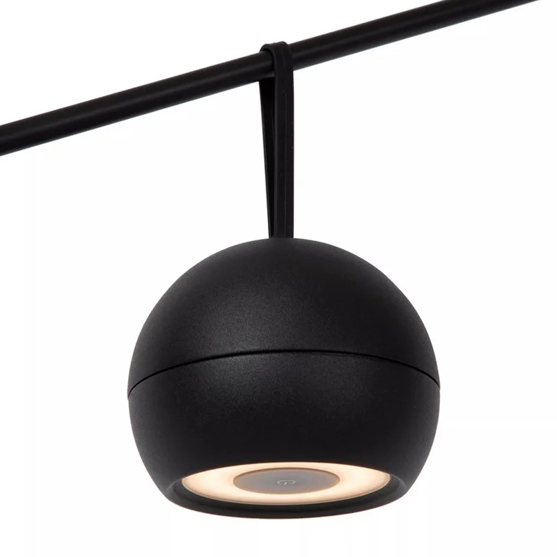 Lunex Oplaadbare Wandlamp LED Dimbaar IP54 Magnetisch Zwart - De Smid Verlichting