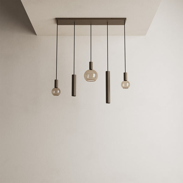 Ztahl Riva 5L- Hanglamp 4302-platinum 100x22cm - De Smid Verlichting