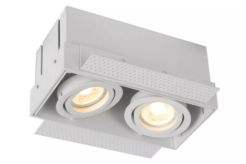 Trimless 2-Lichts Inbouw Spot Wit - De Smid Verlichting