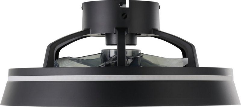Vallonia Plafondventilator Ø48cm Zwart/Wit + Verlichting + Afstandsbediening - De Smid Verlichting
