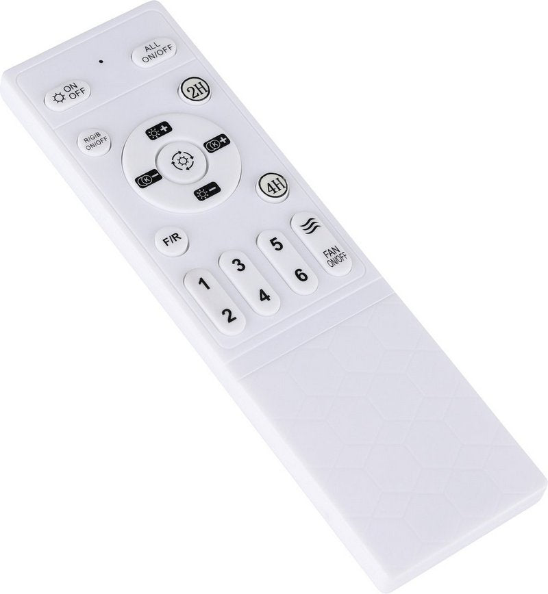 Vallonia Plafondventilator Ø48cm Zwart/Wit + Verlichting + Afstandsbediening - De Smid Verlichting