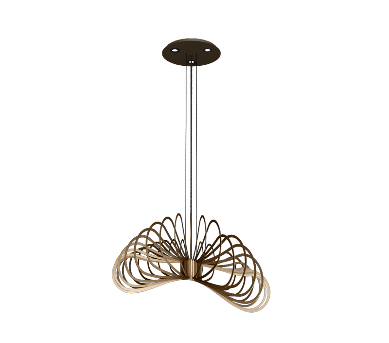 Ztahl Martani Hanglamp 5814-Platinum Ø85cm met afstandsbediening - De Smid Verlichting
