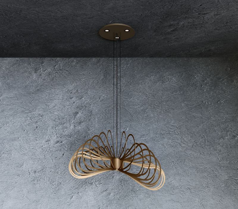 Ztahl Martani Hanglamp 5814-Platinum Ø85cm met afstandsbediening - De Smid Verlichting