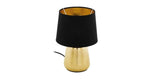Lifestyle Maserlo Tafellamp met Kap Zwart/Goud