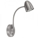 Highlight Cone LED Wandlamp W3019.30+dimmer Staal
