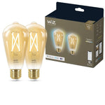 Wiz Wi-Fi 50W ST64 E27 920-50 Amber decor 2pack