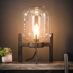 Lifestyle Globe Tafellamp Zilver finish/Glas Helde