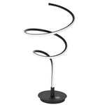 Highlight Curle LED Tafell.13w. Zwart T1570.01