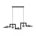 Ztahl Tortona 5-Lichts Hanglamp Mat Zwart