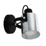 Eglo Berregas 1-Lichts Spot Zwart/Titanium Glas