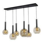 Lifestyle Bella 6L-Hanglamp Matt Black Ø54x300cm