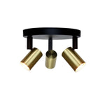 ETH The Common 3L-Spot GU10 rond 05-SP2338-3004 Mat Goud/Zwart