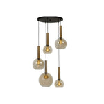 Lifestyle Bella 5L-Hanglamp Zwart/Antiek Brons 50Ø