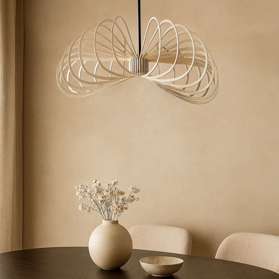 Beige hanglamp