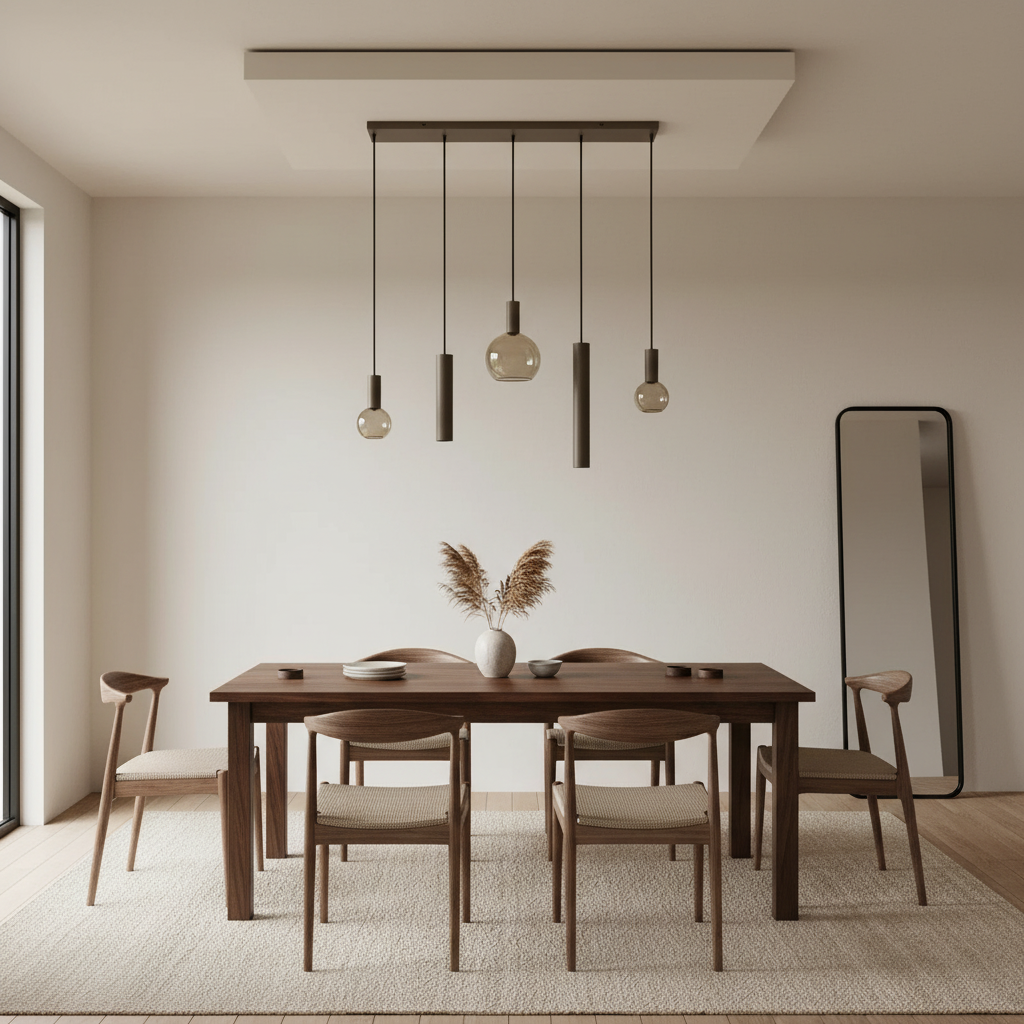 Hanglamp boven eettafel 