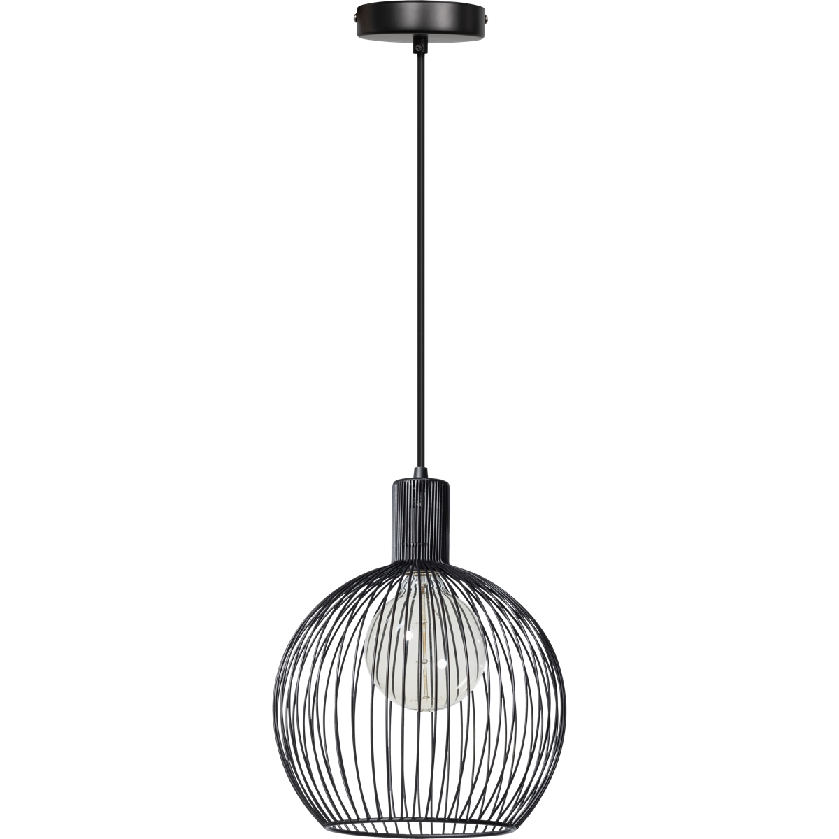 Eth Wire Hanglamp 30cm Zwart - De Smid Verlichting