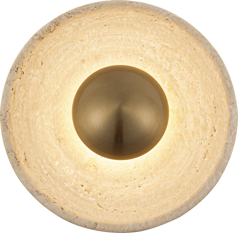 Eth Tervi Plafond- en Wandlamp 3-Staps Dimbaar 05-PL2205-90 Beige Travertin/Brons