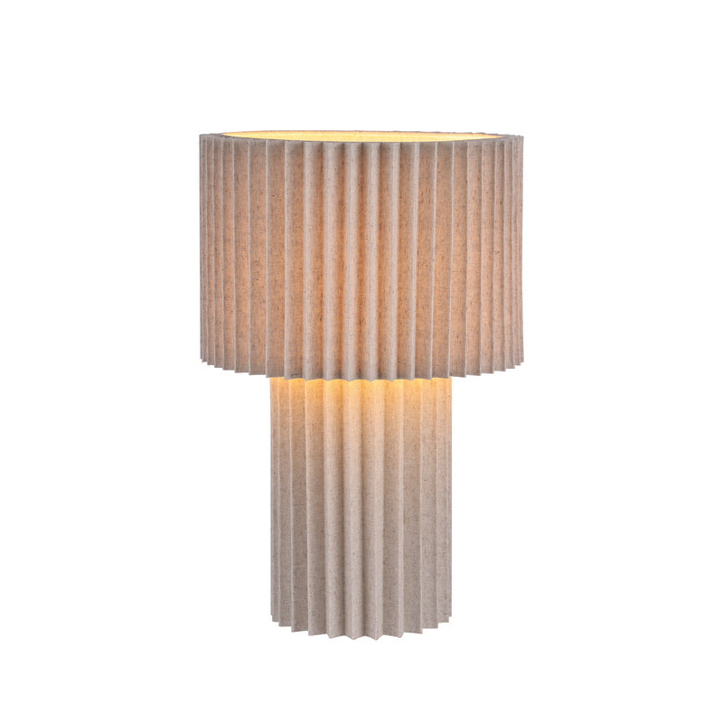 Renate tafellamp – diameter Ø25cm hoogte 37cm natuurlijke elegantie in compact formaat