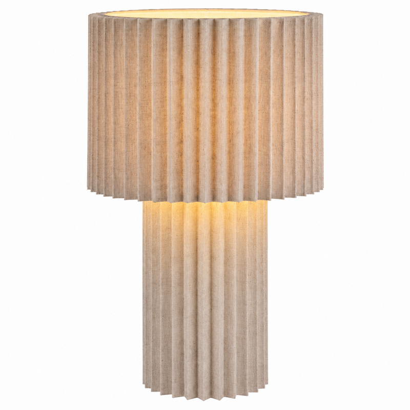 Renate tafellamp – diameter Ø33cm hoogte 50cm natuurlijke elegantie in compact formaat