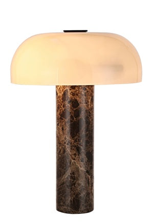 ETH Barbara Kap Ø30cm tafellamp 2x E14 Beige/Marble H37cm