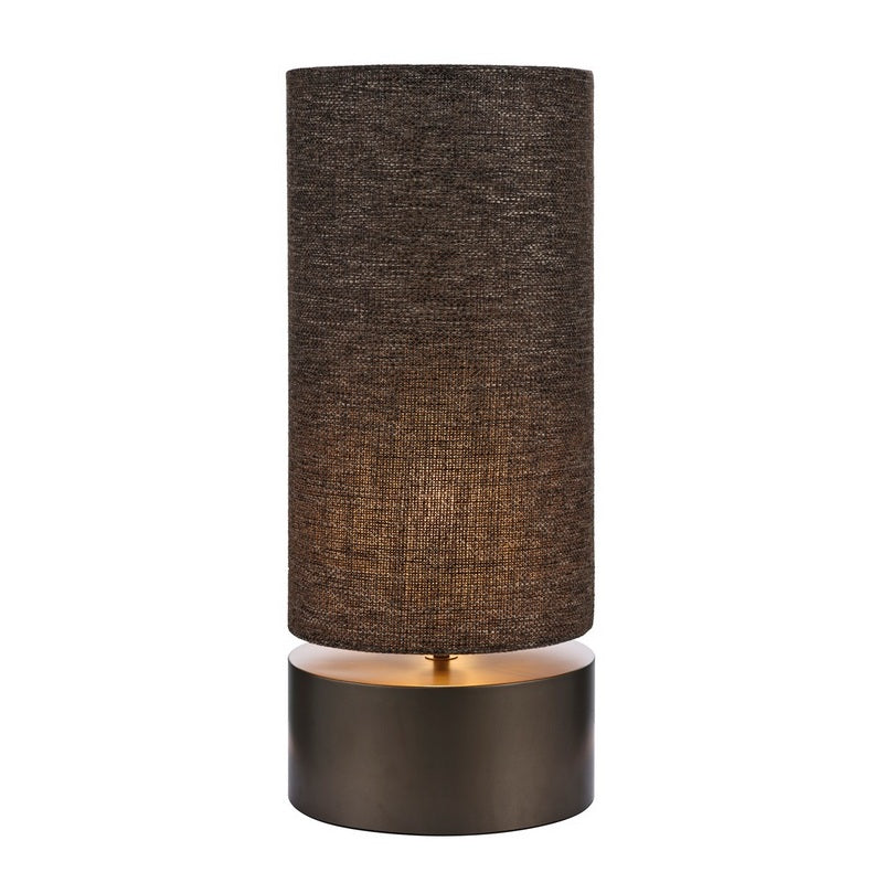 Aurelia Tafellamp L 05-TL3711-22 – 28 x 66 cm – 1x E27 – Anodic Brown/Bruin Linnen