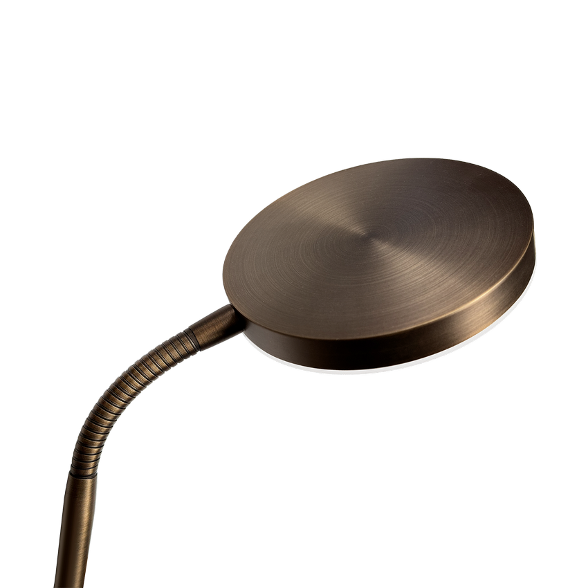 ETH Duuk Led Flex Vloerlamp Oplaadbaar Dimbaar Brons - De Smid Verlichting