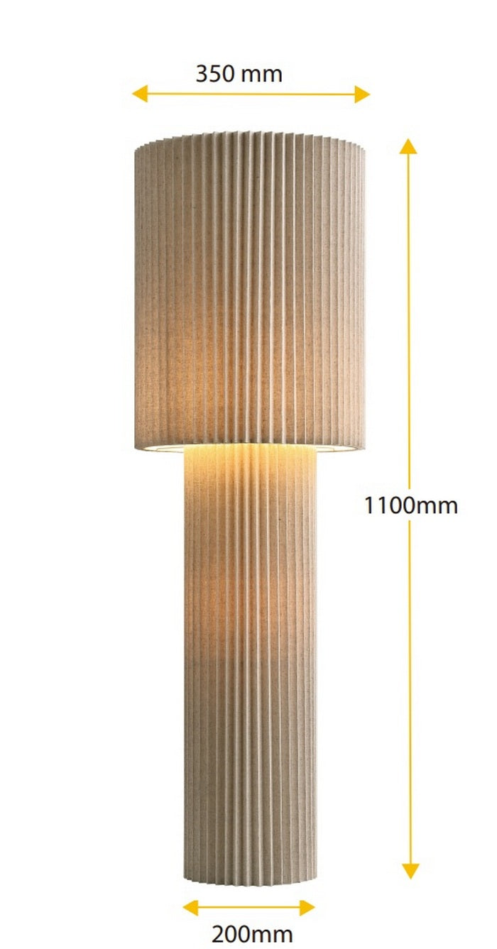 ETH Renate Vloerlamp H110cm 2xE27 Linnen Soft shade