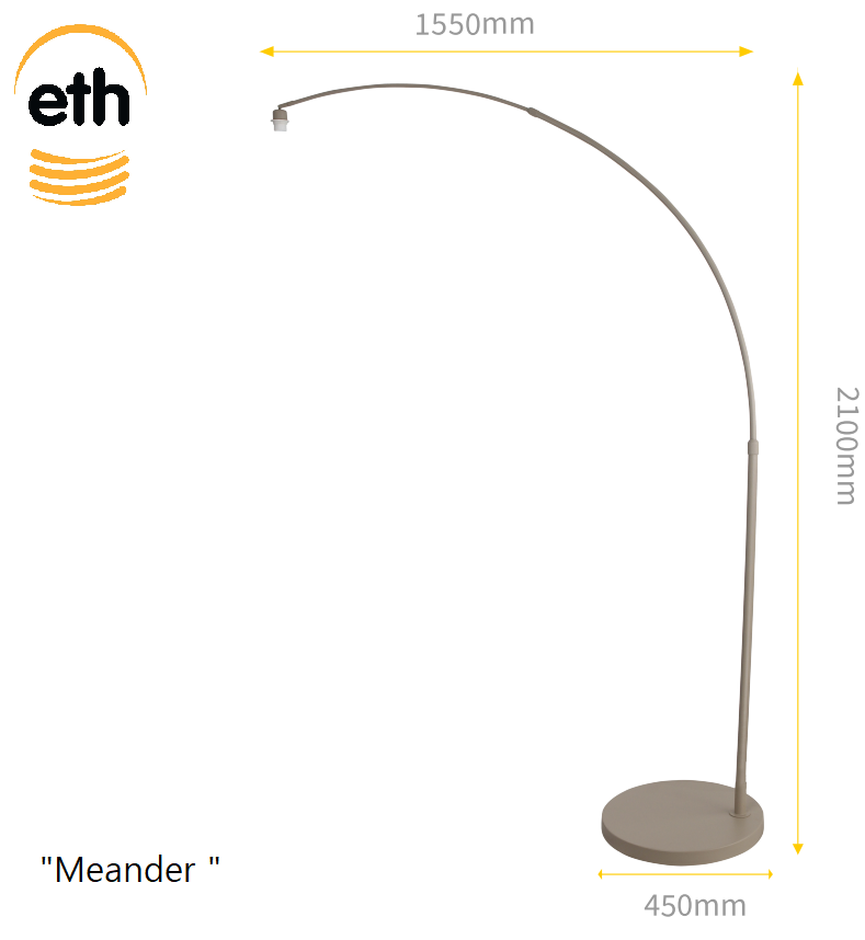 Eth Meander Losse Boogland Zand Zonder Kap - De Smid Verlichting