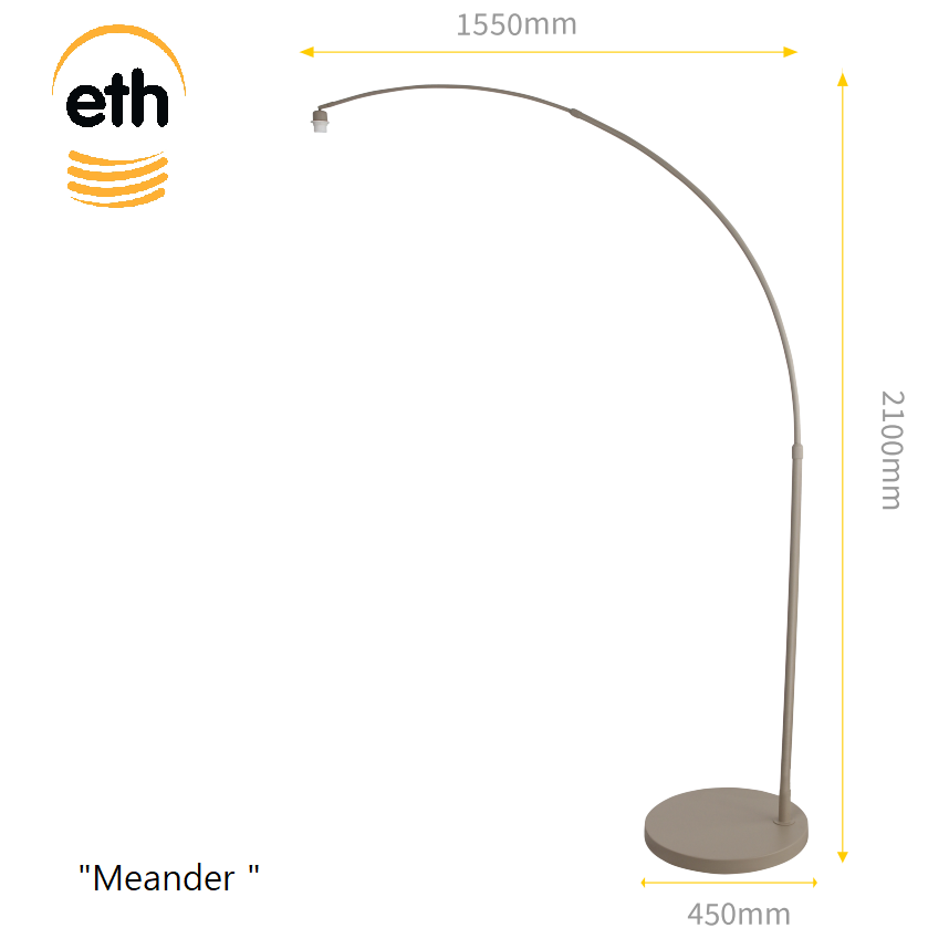 Eth Meander Losse Boogland Zand Zonder Kap - De Smid Verlichting