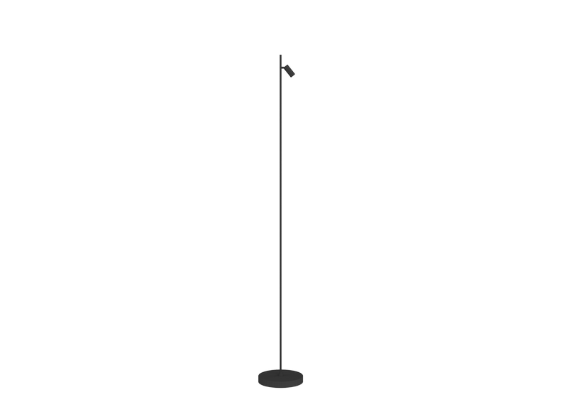 ETH Minora 1-Lichts Spot Vloerlamp 7w led dimbaar Zwart