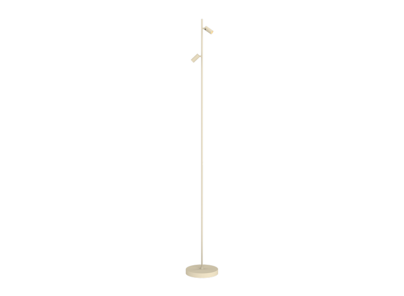 ETH Minora 2- Lichts Spot Vloerlamp 7w led dimbaar Beige/Sand