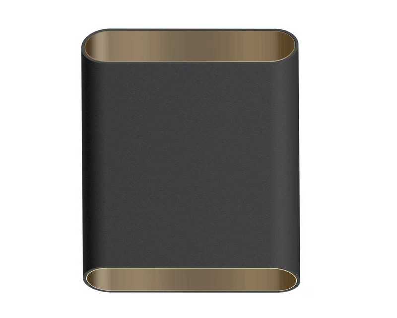 Carmen Design Wandlamp Zwart/Goud