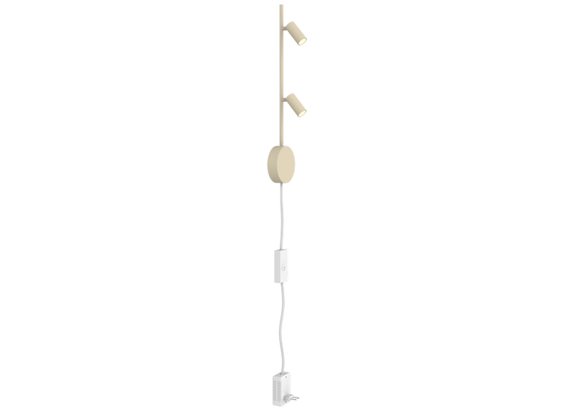 ETH Minora Wandlamp 2 Lichts 7w led dimbaar Beige/Sand