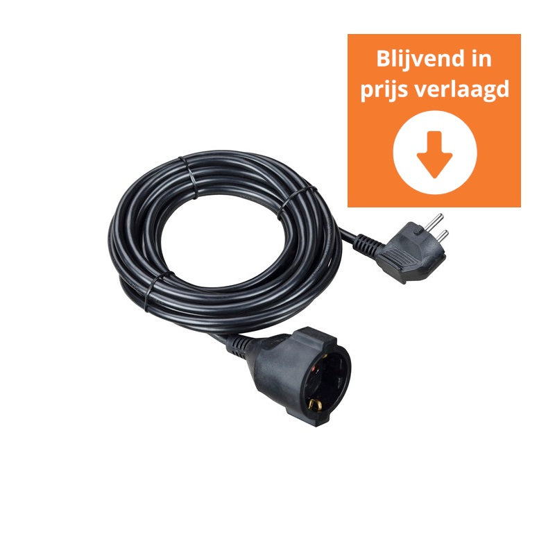 EGT 10 meter verlengsnoer RA 3x1,5Q Zwart 91590