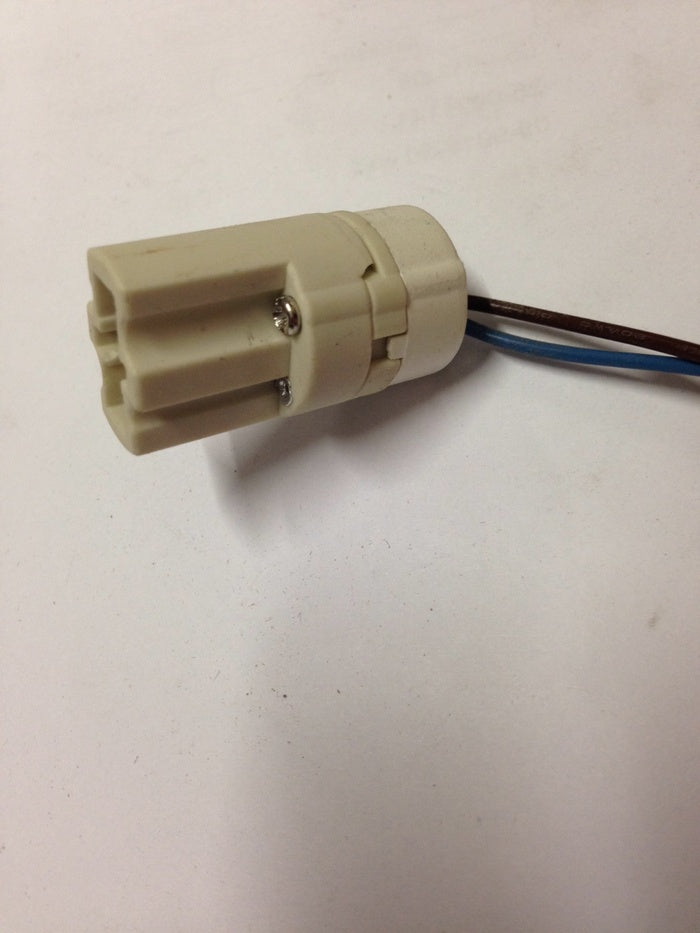 fitting voor halogeen G9 230V glad + kabel  30cm