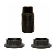 EGT Fitting E14 buitendraad Zwart + 2 fitting ringen 12622